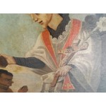 Сто годишна картина масло на платно без рамка - 3764